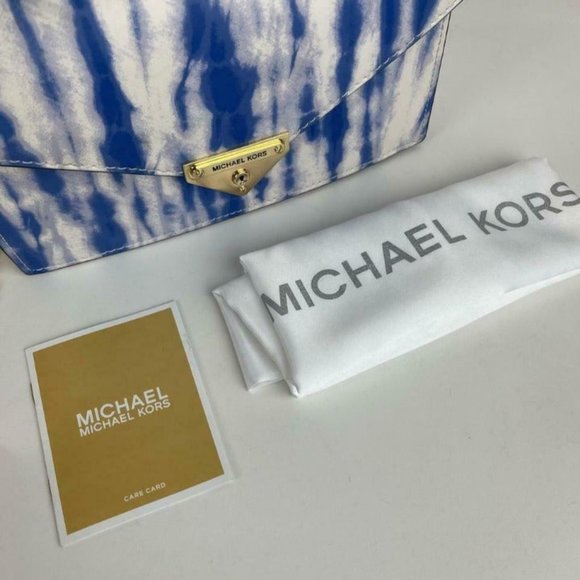 Michael Kors Grace Envelope Clutch BLUE, NWT, MSRP $178 - Picture 4 of 5